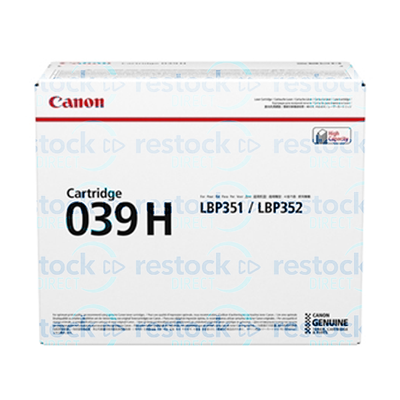 Canon 039H 0288C001 High Capacity Black