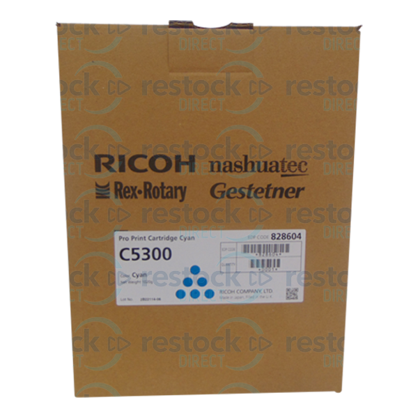 Ricoh 828604 Pro C5300 Cyan – Restock Direct