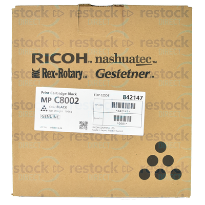 Ricoh 842147 MP C8002 Black