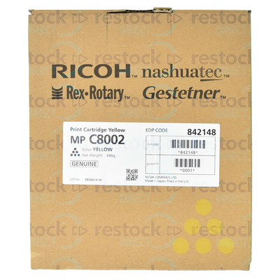 Ricoh 842148 MP C8002 Yellow