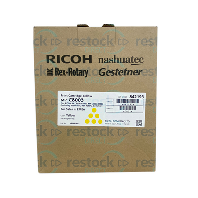 Ricoh 842193 MP C8003 Yellow