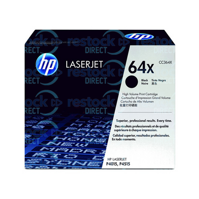 HP CC364XD (64X) Dual Pack High Capacity Black Toner
