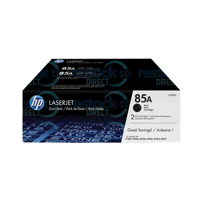 HP CE285AD (85A) Dual Pack Black Toner