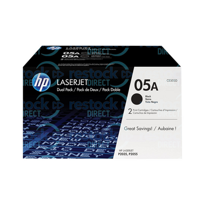 HP CE505D (05A) Dual Pack Black Toner