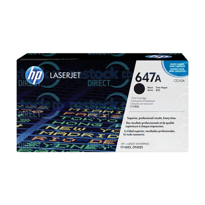 HP CE260A (647A) Black Toner