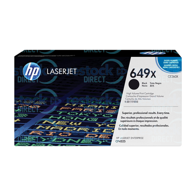 HP CE260X (649X) High Capacity Black Toner