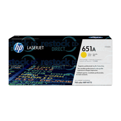 HP CE342A (651A) Yellow Toner