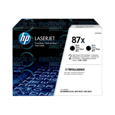 HP CF287XD (87X) Dual Pack High Capacity Black Toner