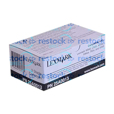 Lexmark 25A0013 W840 Staple Cartridge Refills (3x 5,000)